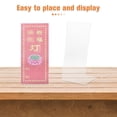 thumbnail image 3 of BRIGHTFUFU 3 Pcs Clear Table Tent Holder Acrylic Stand For Spiritual Settings At Home, 3 of 8