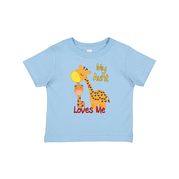 Inktastic My Aunt Loves Me Giraffe Boys or Girls Baby T-Shirt
