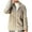 Khaki, variant on Women's Autumn Winter Stripe Zipper Long Sleeve Solid Color Mid Length Reversible Coat