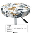 thumbnail image 4 of Gukieu Winter Forest Animals Print Round Chair Cover, Dust-proof and Non-slip Bar Chair Protective Cover, Suitable for Bars, Restaurants, Offices-14 inch, 4 of 7