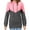 Pink, variant on BadPiggies Women's Color Block Hoodies Sweatshirt Pullover Tops Drawstring Long Sleeve Tunic Shirts (2XL, Green)
