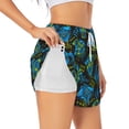 thumbnail image 3 of Lsque Play Game Printed Women's Running Shorts with Liner Pockets,Elastic Quick Dry Workout Athletic Gym Yoga Shorts,Womens High Waist Shorts-XX-Large, 3 of 9