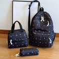 thumbnail image 2 of 3 in 1 Cute Mini dachshund Print Backpack Set, Lightweight Fabric Backpack with Lunch Handbag & Pencil Case, Casual Daily Backpack, 2 of 6