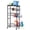 Black, variant on 4 Tier Slim Rolling Storage Cart With Pull-out Baskets Narrow Sliding Laundry Between Washer And Dryer