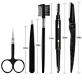 thumbnail image 2 of Juego de cejas de 5 piezas con estuche negro, kit de cejas para hombres y mujeres oso de fresa  Electrónica, 2 of 5
