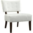 thumbnail image 2 of St Peterson Faux Leather Accent Slipper Chair, White, 2 of 4