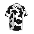 thumbnail image 2 of Easygdp Milk Cow Men's Hawaiian Shirts Print Lapel Short Sleeve for Beach, vacation, party, casual occasions - X-Large, 2 of 9