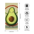 thumbnail image 4 of ZFLMY Avocado Hula Hoop Cartoon Beach Towel - Ultra-Soft Microfiber Machine Washable, for Bathroom, Beach, Yoga, Camping, Hiking, Oversize 55.1x27.6 55.1x27.6in, 4 of 7