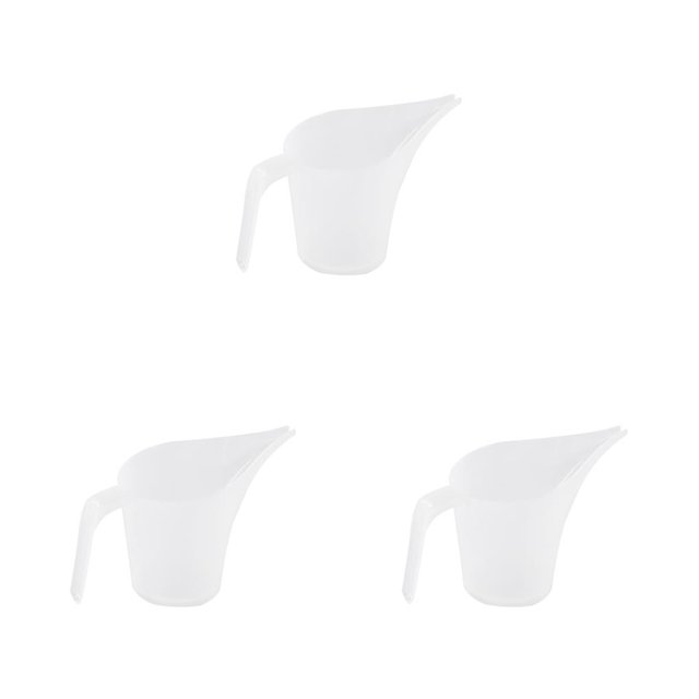 Naiovety Taza medidora de plástico, embudo hecho a mano, jarra transparente para hacer temperatura, herramientas para hornear en la boca, Type1 NO1
