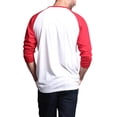 thumbnail image 2 of Victorious Men's Baseball T-Shirt TS900 - WHITE/RED - X-Large, 2 of 4