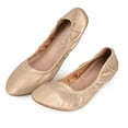 thumbnail image 2 of Deago Women's Foldable Ballet Flats Portable Round Toe Comfort Light Weight Slip-On Dress Shoes Ballerina Slippers, 2 of 9