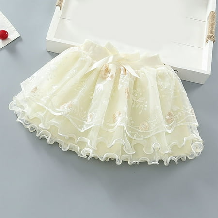 

PEASKJP Dresses for Girls 2023 Toddler Girls Short Sleeve Princess Boho Ruffled Vintage Floral Sundress Mid-Length Girls Dress Beige 6-12 Months