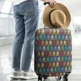 thumbnail image 2 of Red Bigfoot Pattern Luggage Cover Fashion Suitcase Cover Baggage Covers Fit 25-28 Inch Luggage (Go Travel), 2 of 5