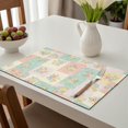 thumbnail image 6 of Placemat, Pioneer Flower Floral Print Pattern Place Mats Table Mat Set Of 2, PVC Washable Placemats for Party Kitchen Dining Decoration, 18x12 Inch, Fade Resistant, 6 of 6