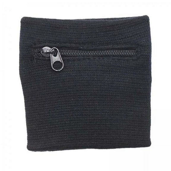 amagogo 2xWrist Wallet Pouch Bag Band Zipper Running Running Sports Pocket Black