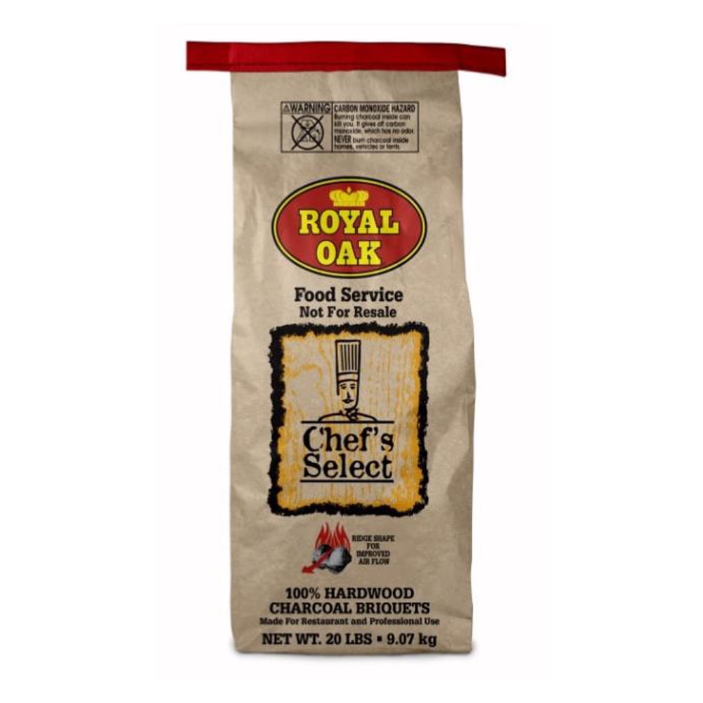 40 Pound Bag Royal Oak Grill Chef's Select Premium Hardwood Charcoal Briquettes 