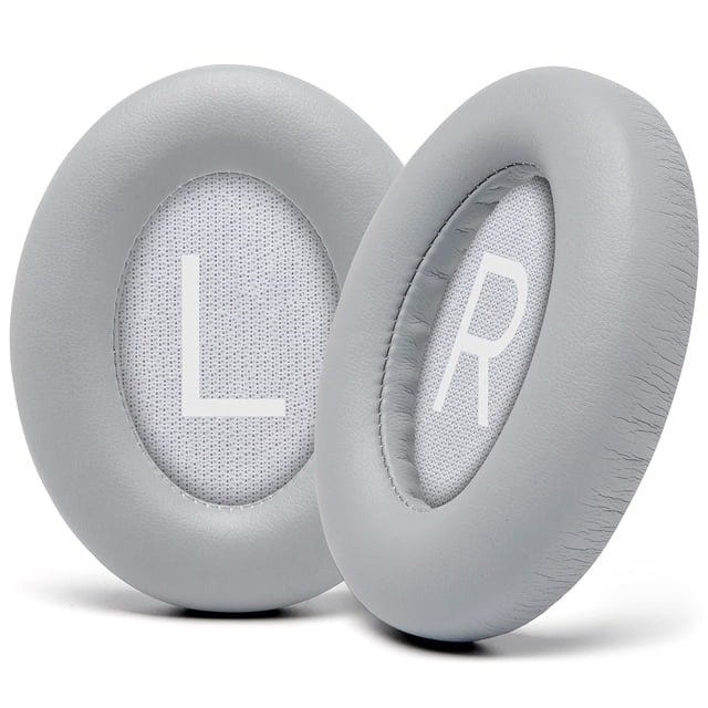 Almohadillas de repuesto mejoradas para auriculares con cancelación de ruido Bose 700 (NC700) - Cuero sintético más suave (plateado)