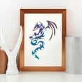 thumbnail image 4 of Tattoo Dragon Stencil for Painting 8.3x11.7inch Large Dragon Shape Stencil Plastic PET Tattoo Dragon with Wings Drawing Template Animal Theme Stencil for Painting on Wood Fabric, 4 of 7