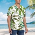 thumbnail image 5 of Flower Wallpaper Hawaiian Shirts For Men, Summer Short-Sleeve Relaxed-Fit Button-Down Shirts Small, 5 of 9