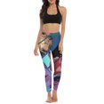 thumbnail image 5 of Dandadan Characters Yoga Pants Women High Waisted Tummy Control Non See-Through Elastic Running Workout Yoga Leggings Pants, 5 of 7