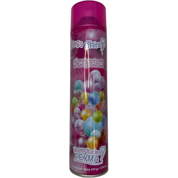 Novedades Peyma-Mega Shine, 570 ml, THE ONLY AEROSOL BALLOON POLISHER that doesn't need towels or gloves to shine and dry