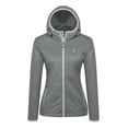 thumbnail image 2 of Little Donkey Andy Women's Lightweight Hooded Softshell Jacket for Running Travel Hiking, Windproof, Water Repellent Gray Size XL, 2 of 3