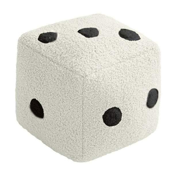 Peluche de dado suave, almohada cúbica Kawaii para adultos, cojín decorativo para dormitorio, sofá, sillón, cojín antiestrés novedoso para sala de estar, dormitorio universitario, oficina, regalo