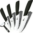 thumbnail image 5 of Ceramic Knives for Kitchen 4-Piece Fruit Paring Knife Set with Cover and Peeler，Rustproof Stain Resistant,6",5",4",3" Paring Knife, 5 of 7