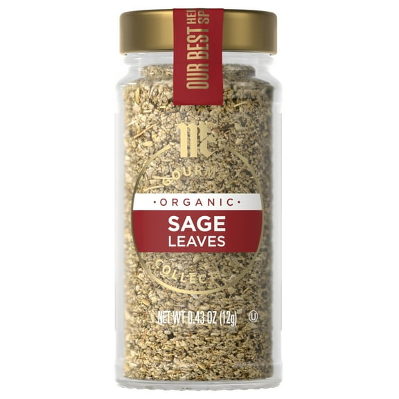 McCormick Gourmet Organic Sage Leaves, 0.43 oz Bottle