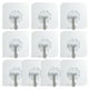 thumbnail image 1 of Gancho adhesivo para colgar ganchos de pared pesados Gancho autoadhesivo Gancho transparente impermeable para llaves, 1 of 6