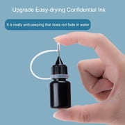 Black Printing Ink, Black Seal Ink, Premium Refill Ink for Self-Inking Stamps, Daters and Stamp Pads, Premium Stamp Ink, Refill Ink for Self-Inking Stamps, Date Stamps and Stamp Pads,Black