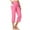 Pink, variant on Women's Yoga Capris Pants High Waist Leggings Straight Leg Athletic Exercise Workout Crop Capris 21" Soft Loose Yoga Pants for Women Yoga Pants with Ruched Womens Yoga Pants Flare Yoga Pants Men Girls