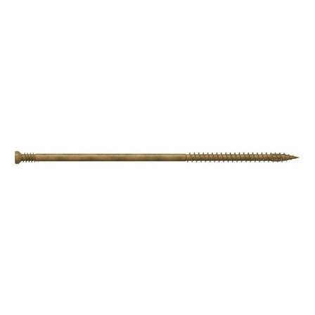 Simpson Strong-Tie FT09500R50 #9 x 5 in. T15, Trim-Head, Quik Guard®, Tan Finish Trim Screw (50-Qty)