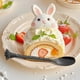 thumbnail image 5 of Cuchara de Postre de Acero Inoxidable, Cuchara de Mezcla de Helado de Pastel de Jirafa de Plata de 6 Pulgadas, 5 of 6