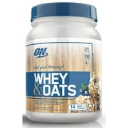 Optimum Nutrition Whey & Oats Protein Powder, Blueberry Muffin, 27g Protein, 1.54 Lb