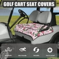 thumbnail image 3 of Whosucclay Rose Floral Pattern 4 Pockets Golf Cart Seat Cover Non-slip for Yamaha EZGO Club Car Icon, Anti‑Slip Golf Cart Seat Protector, 3 of 7