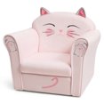 thumbnail image 5 of Costway Sofá para niños, sillón con dibujo de gato para niños con estructura de madera y pies antideslizantes, complemento de decoración resistente y ligero para niños y niñas, 5 of 5