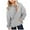 Light Gray, variant on Towmus Hoodies for Girls 2025 Fall Trendy Plus Size Hooded Sweatshirt Athletic Jacket Lightweight Workout Sweatshirts Coats 1-14 Years