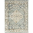 thumbnail image 3 of Nourison Astra Machine Washable 10' x 14' Silver Blue Vintage Indoor Rug, 3 of 9