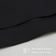 thumbnail image 7 of Tailored Bed Skirt - 18 inch Drop, Black, Queen Bedskirt with Split Corners (Available in 14 Colors) Blissford, 7 of 7