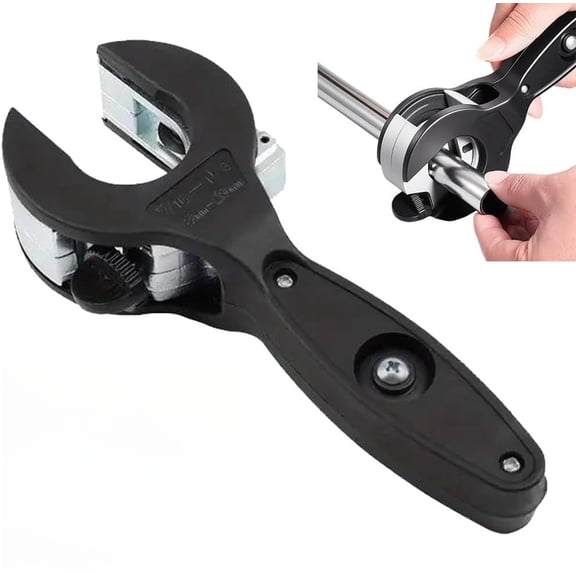 Ratchet-type Pipe Cutter, One-hand Fast Pipe Cutting Tool for Copper, PVC, Stainless Steel Tubing (1/4"-1-1/8") Compact Close Quarters Tool for Plumbing & DIY