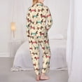 thumbnail image 3 of Bingfone Womens Pajama Sets Dachshund Dog Puppy Print,Long Sleeve Loungewear Pajamas Set-Large, 3 of 8