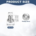 thumbnail image 2 of Uxcell M4x5-0.7mm Pan Head Machine Screws, Phillips Drive for Computers, 100 Pcs, 2 of 7