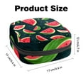 thumbnail image 3 of Watermelon Sanitary Napkin Storage Bag, Menstrual Pad Bag Portable Nylon Oxford Cloth Menstrual Cup Pouch with Zipper for Teen Girls Women Ladies, 3 of 7