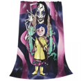 thumbnail image 1 of Mantas de Halloween Coraline the Secret Door, mantas de tiro cálidas, impresionante, forro polar, decoración de Bata, 1 of 4