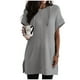 thumbnail image 1 of Fiudx Ropa de Mujer Blusas de Manga Corta con Capucha y Bolsillos de Color Sólido Informal a La Moda para Mujer, 1 of 4