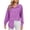 Purple, variant on GigrtiJin Womens Long Sleeve Lapel Shirts Fashion Button down Solid Color Blouse Comfy Loose Going out Tops