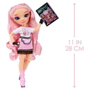 Rainbow High Rainbow Vision Royal Three K-pop – Minnie Choi (Pink Lavender) Fashion Doll. 2 Designer Outfits to Mix & Match w/ Microphone Headset & Band Merch Playset, Gift for Kids 6-12