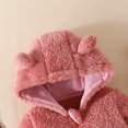 thumbnail image 4 of Kids Snow Suit Hooded Jumpsuit Bear Ear Girl Baby Romper Baby Outfits Warm Sleepers 6-9 Months, 4 of 8