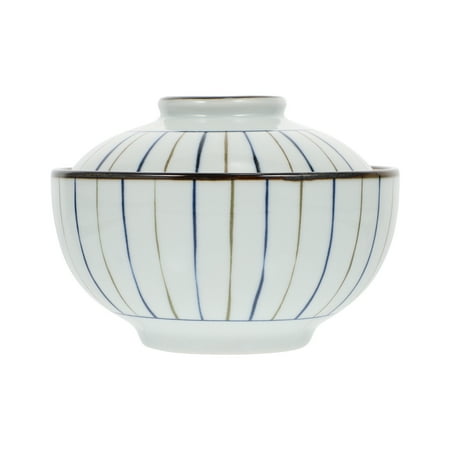 

Rosarivae 1Pc Exquisite Food Serving Salad Bowl Ceramic Soup Rice Noodle Bowl for Home Random Style